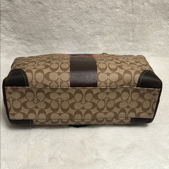 Coach Brown and Black Signature Tote - Picture 10 of 15